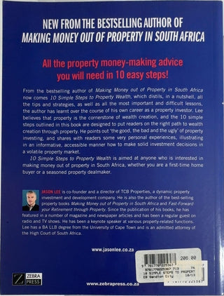 10 Simple Steps to Property Wealth - By Jason Lee — back cover