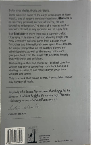 Gladiator - By Michael Laws — back cover