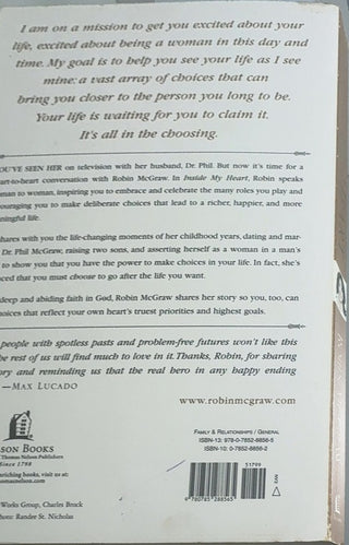 Inside My Heart — back cover