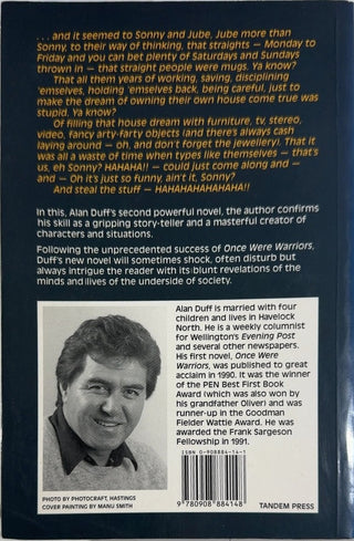 One night out stealing - By Alan Duff — back cover