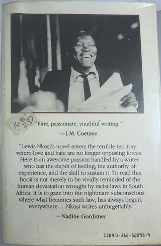 Mating Birds — back cover
