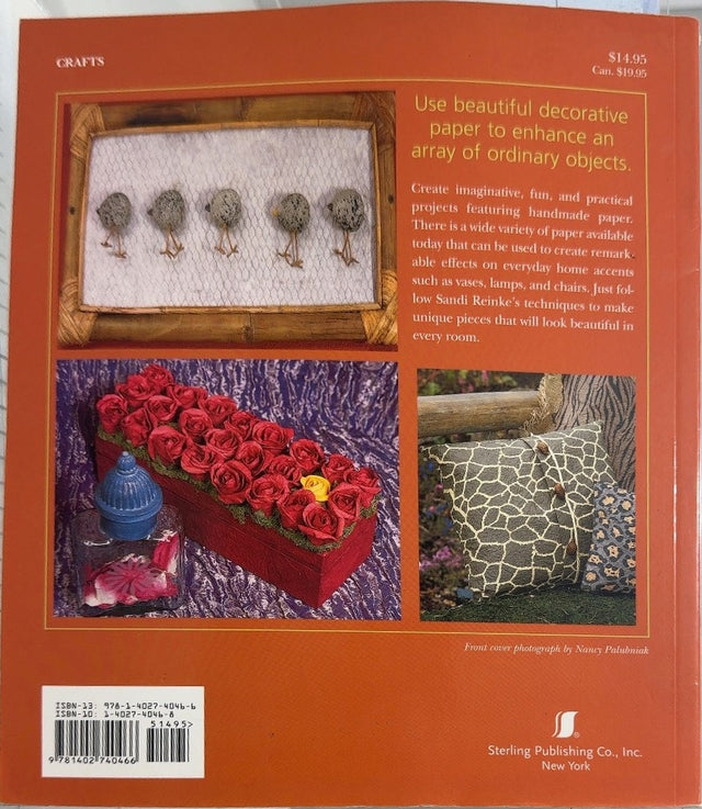 Creative Paper Projects - By Sandi Reinke - back cover