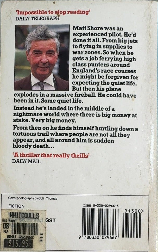 Rat Race - By Dick Francis - back cover