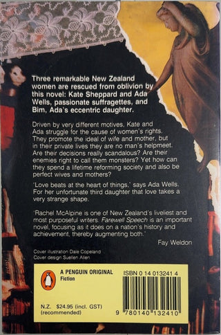 Farewell Speech - By Rachel McAlpine — back cover