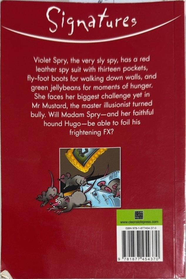 Madam Spry and Mr Mustard - By Joy Cowley - back cover