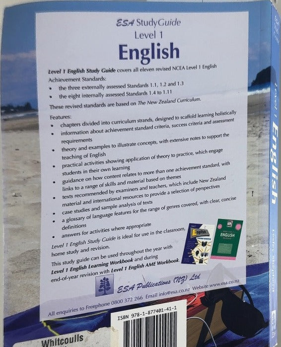 Level 1 English - By Lesley Shepherd - back cover