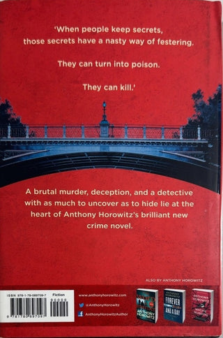 The Sentence is Death - By Anthony Horowitz — back cover
