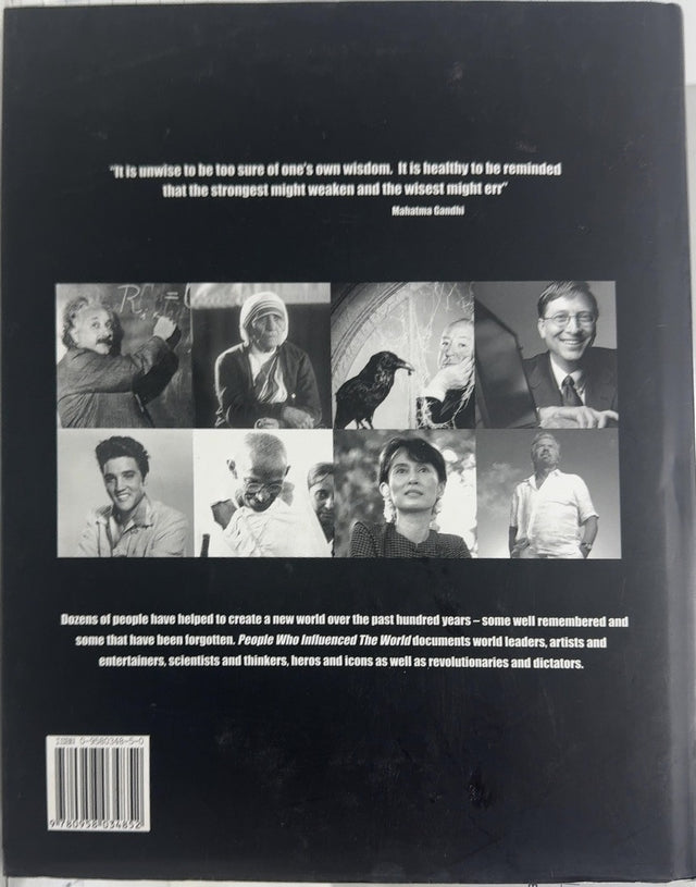 People Who Influenced The World - By Peter Murray & others - back cover