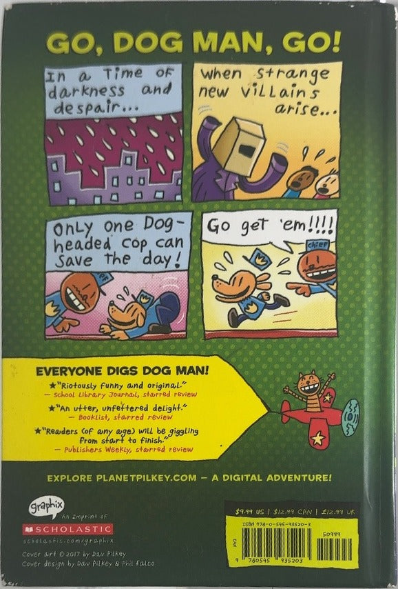 Dog Man Unleashed - By Dav Pilkey - back cover