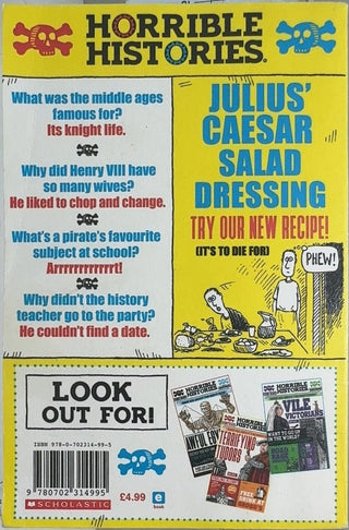 Horribly Hilarious Joke Book - By Terry Deary & others — back cover