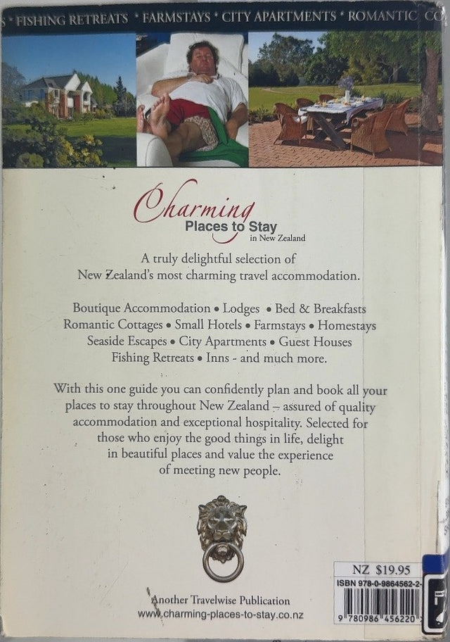 Charming Places to Stay in New Zealand - By Peter Shepard - back cover