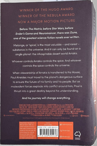 Dune — back cover