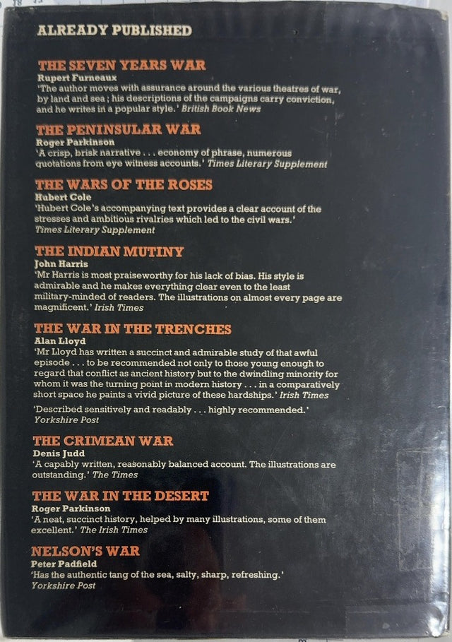 The Boer War - By Denis Judd - back cover