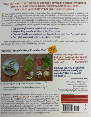 Eat to Lose, Eat to Win - By Rachel Beller — back cover