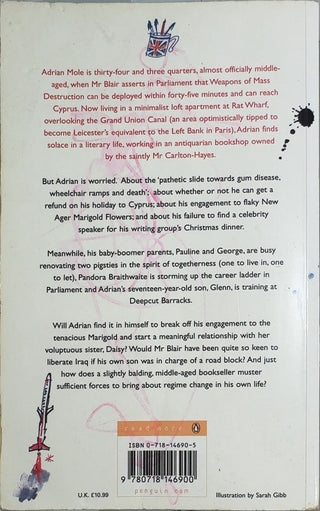 Adrian Mole and the Weapons of Mass Destruction - By Sue Townsend — back cover