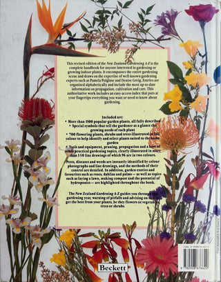 New Zealand Gardening A-Z - By W.G. Sheat — back cover