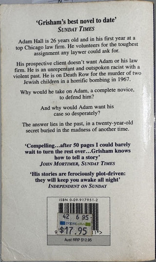 The Chamber — back cover