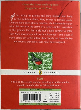 The Secret Garden - By Frances Hodgson Burnett — back cover