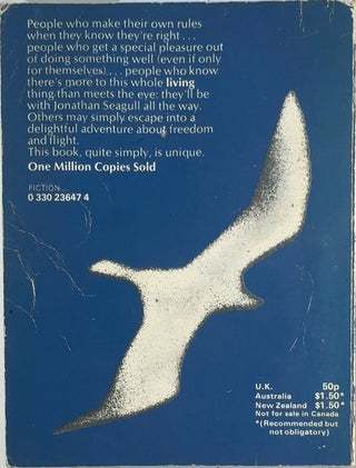 Jonathan Livingston Seagull - By Richard Bach — back cover