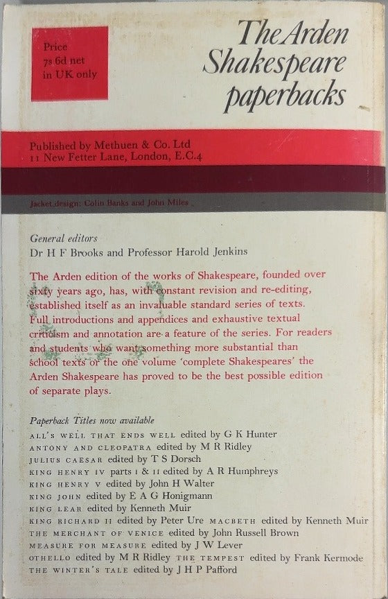 King John - By E. A. J. Honigmann - back cover