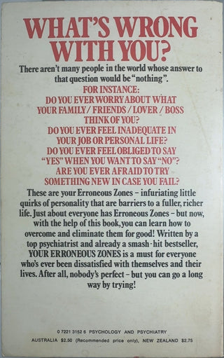 Your Erroneous Zones — back cover