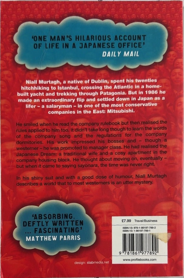 The Blue-Eyed Salaryman - By Niall Murtagh - back cover