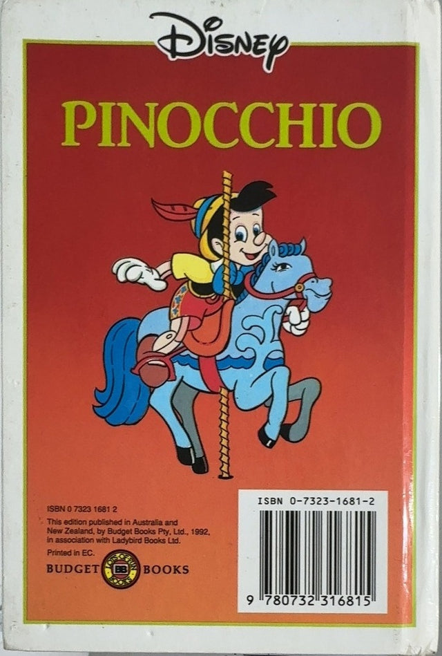 Pinocchio - By Walt Disney - back cover
