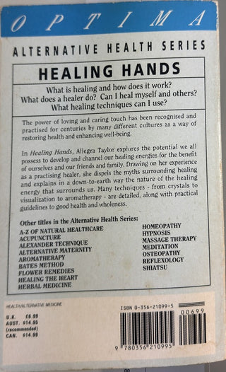 Healing Hands — back cover