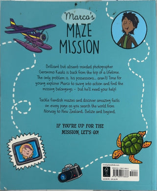 Marco's Maze Mission - By Jane Gledhill — back cover