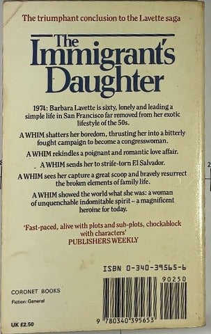 The Immigrant's Daughter — back cover