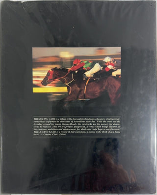The Racing Game - By Graeme Clark — back cover
