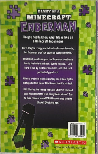Diary of a Minecraft Enderman - By Pixel Kid & others — back cover
