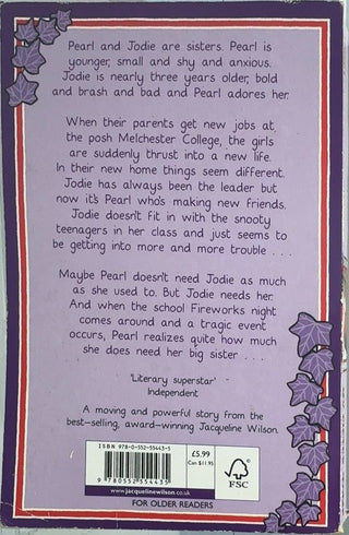 My Sister Jodie - By Jacqueline Wilson — back cover