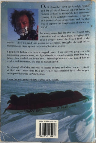 Mind Over Matter - By Ranulph Fiennes — back cover