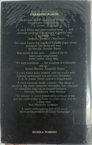 How Far Can You Go? - By David Lodge — back cover