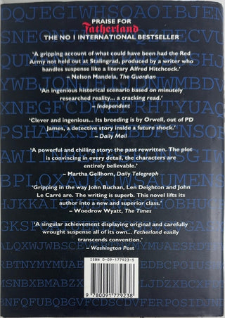 Enigma - By Robert Harris — back cover