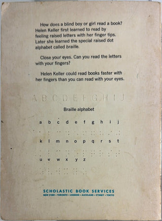 Helen Keller - By Margaret Davidson — back cover