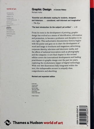 Graphic Design - By Richard Hollis — back cover
