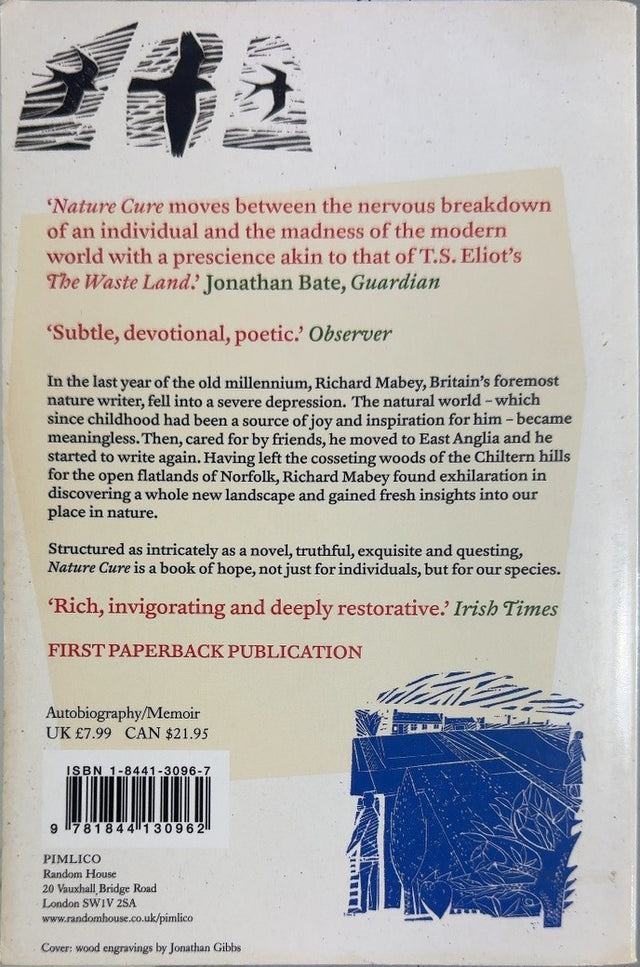 Nature Cure - By Richard Mabey - back cover