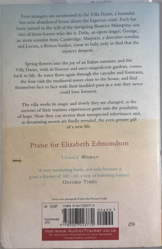 The Villa in Italy — back cover