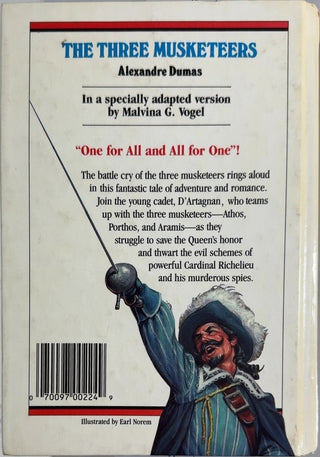 The Three Musketeers - By Alexandre Dumas & others — back cover
