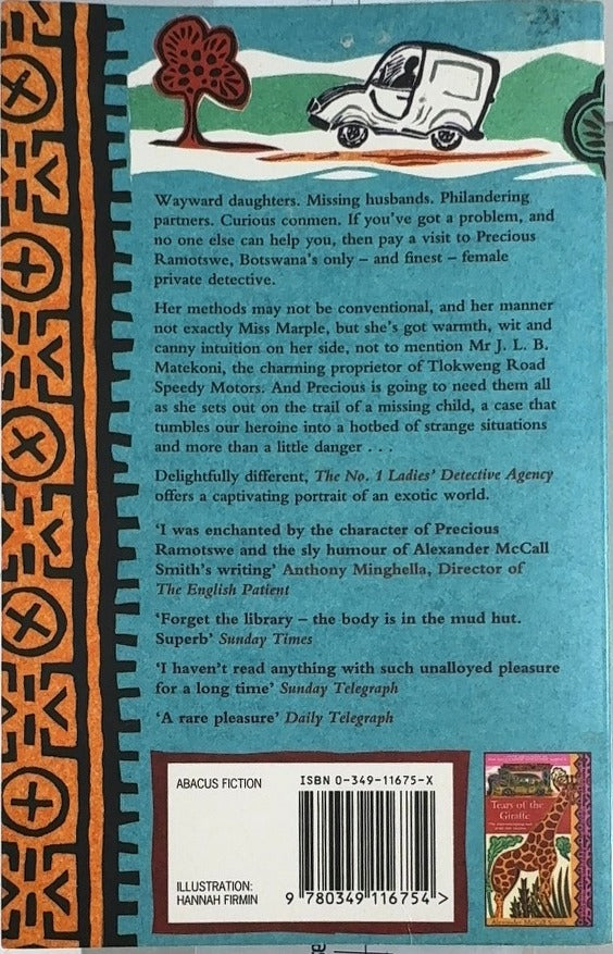 The No. 1 Ladies' Detective Agency - By Alexander McCall Smith - back cover