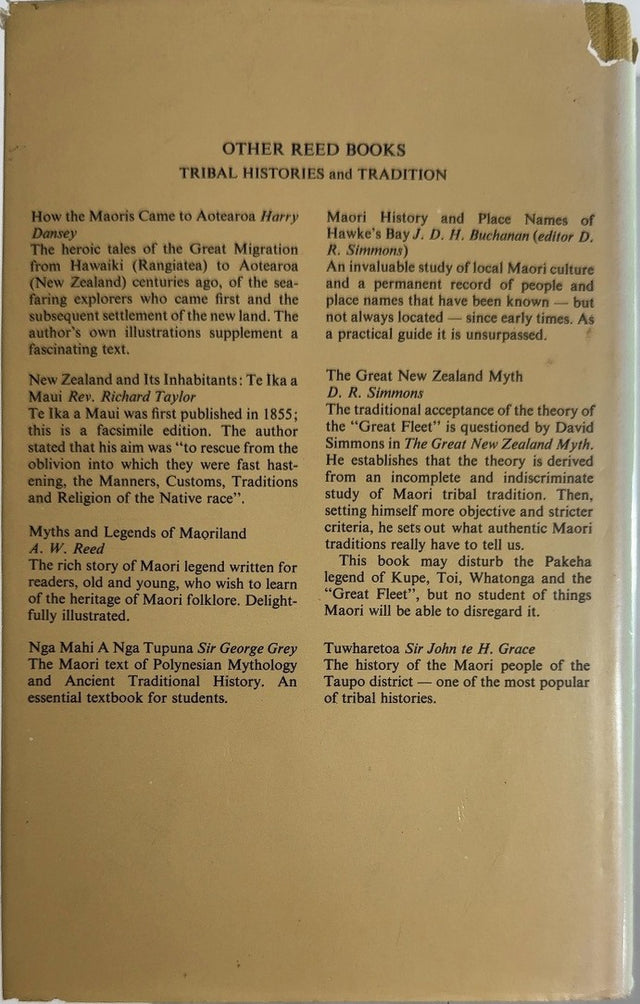 Treasury of Maori Exploration - By A.W. Reed - back cover