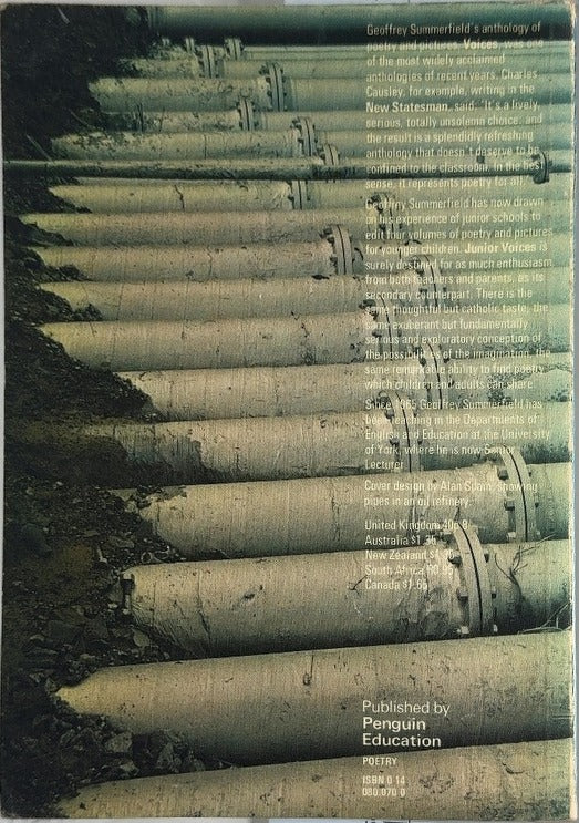 Junior Voices - By Geoffrey Summerfield - back cover