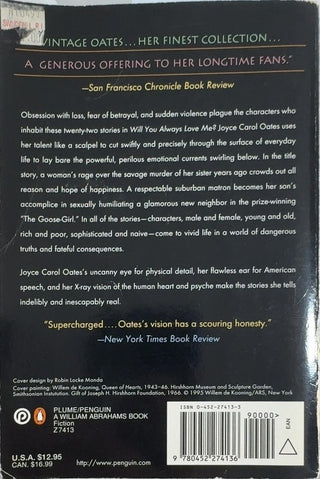 Will You Always Love Me? - By Joyce Carol Oates — back cover