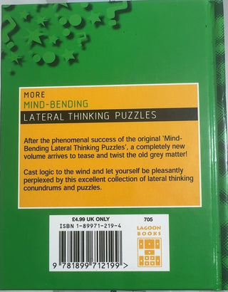 More Mind-Bending Lateral Thinking Puzzles — back cover