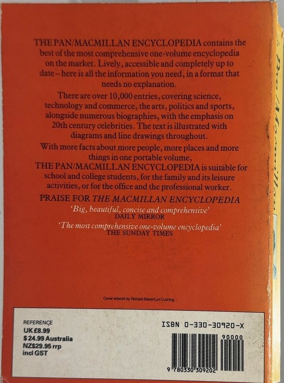 The Pan/Macmillan Encyclopedia - By Dr Alan Isaacs - back cover
