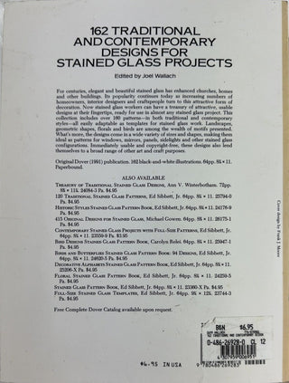 162 Traditional and Contemporary Designs for Stained Glass - By Joel Wallach — back cover