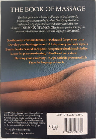 The Book of Massage — back cover