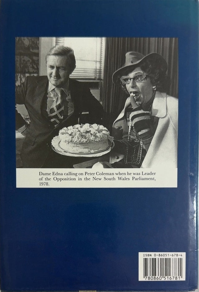 The Real Barry Humphries - By Peter Coleman - back cover